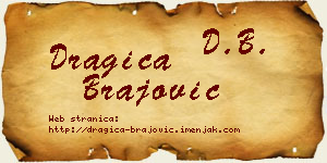 Dragica Brajović vizit kartica